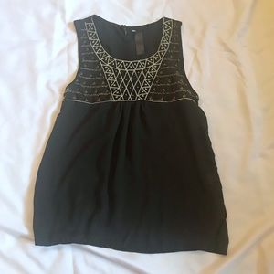 Black Beaded Tank
